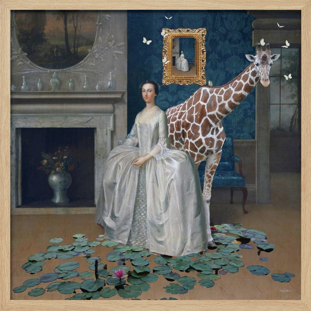 Lady Penelope bringt ihre Giraffe zum Abendessen | Poster