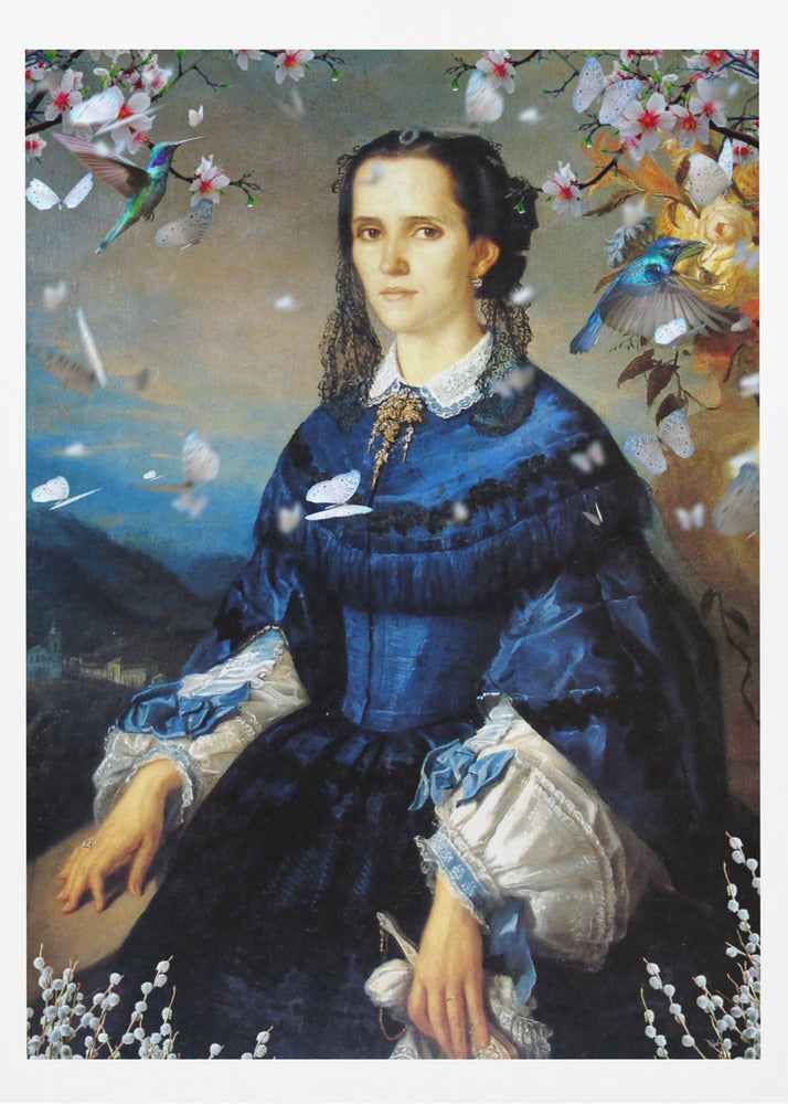 La floraison du colibri Lady Blue | Affiches