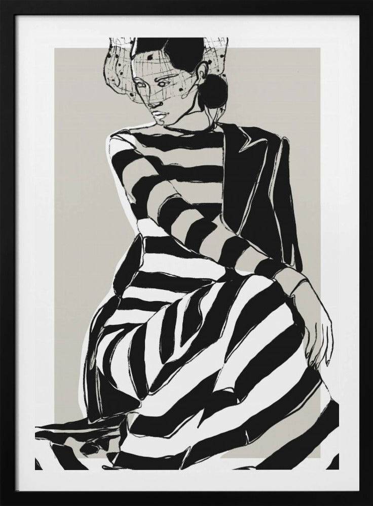 Striped Dress | Poster