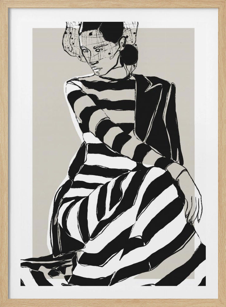 Striped Dress | Poster