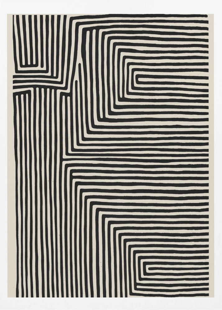 Labyrinthe linéaire | Affiche