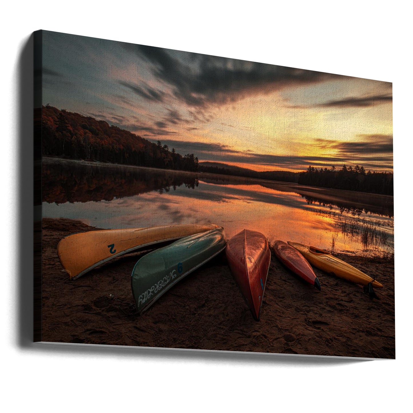 Soluppgång på sjön | Canvas