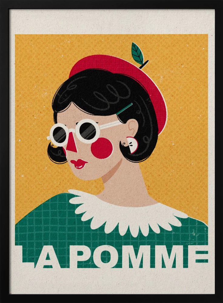 Das französische Modeporträt von Apple | Poster - Kunstdruck