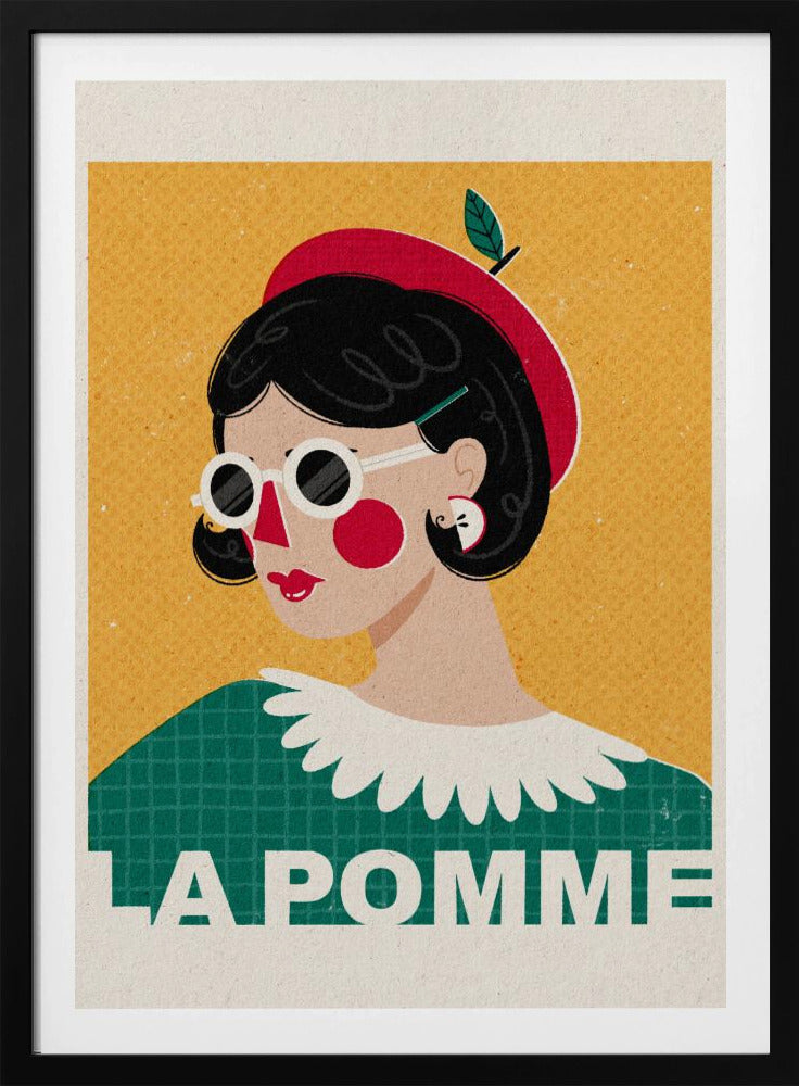 Das französische Modeporträt von Apple | Poster - Kunstdruck