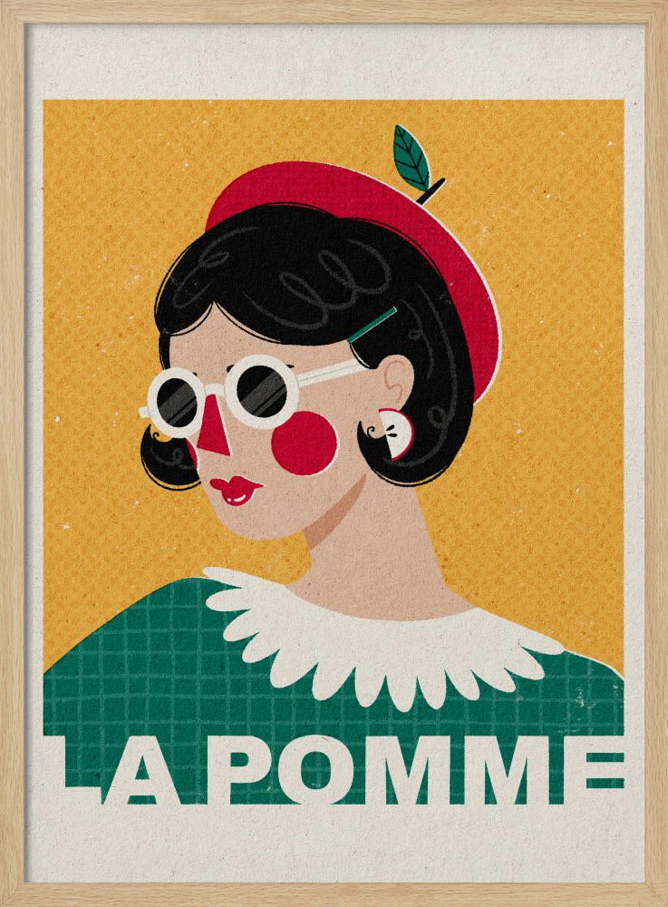 Das französische Modeporträt von Apple | Poster - Kunstdruck