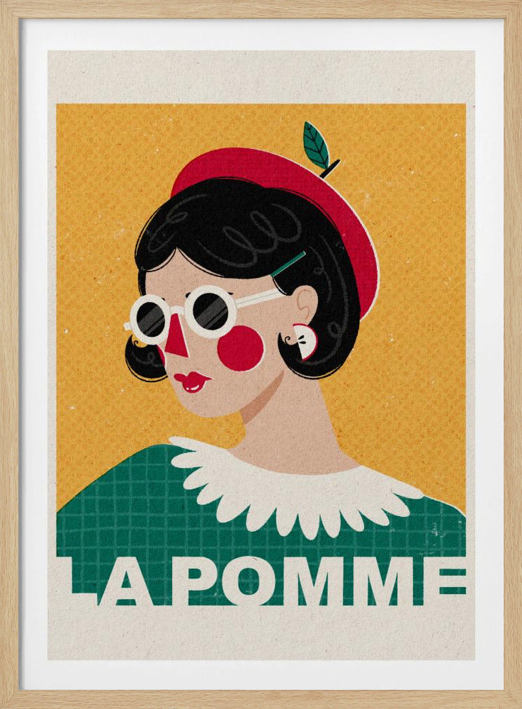 Das französische Modeporträt von Apple | Poster - Kunstdruck