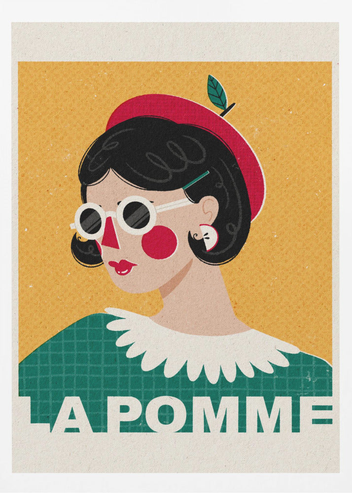 Das französische Modeporträt von Apple | Poster - Kunstdruck