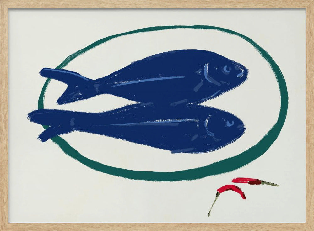 Blauer Fisch und Gewürze | Poster