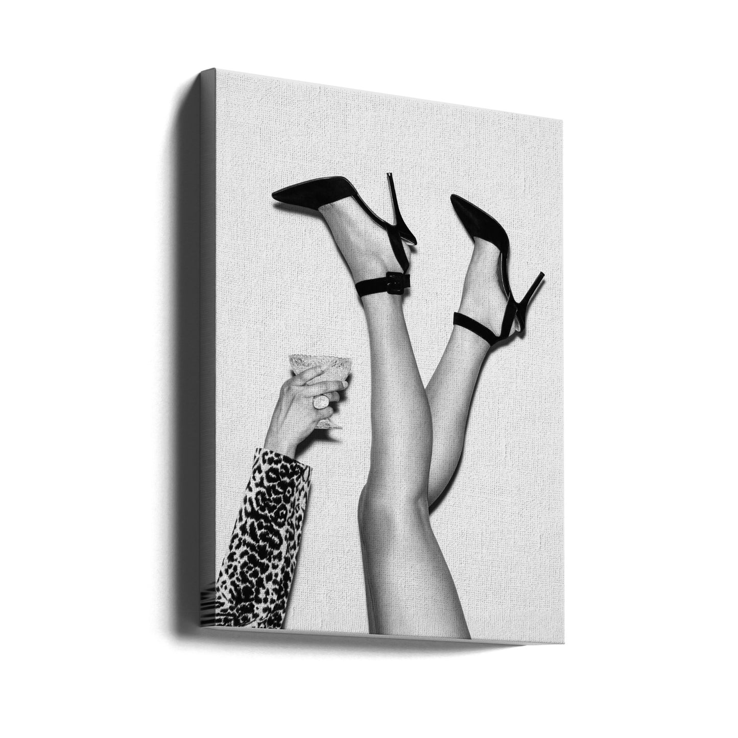 Les pieds en l'air N&B | Tableaux sur Toile