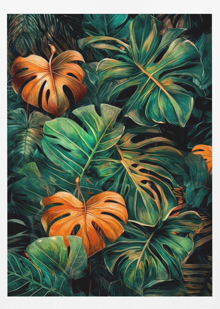 Feuilles de la nature 45 | Affiche