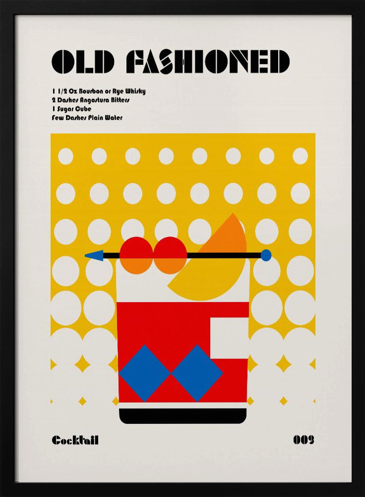 Old Fashioned Bauhaus Cocktail | Poster
