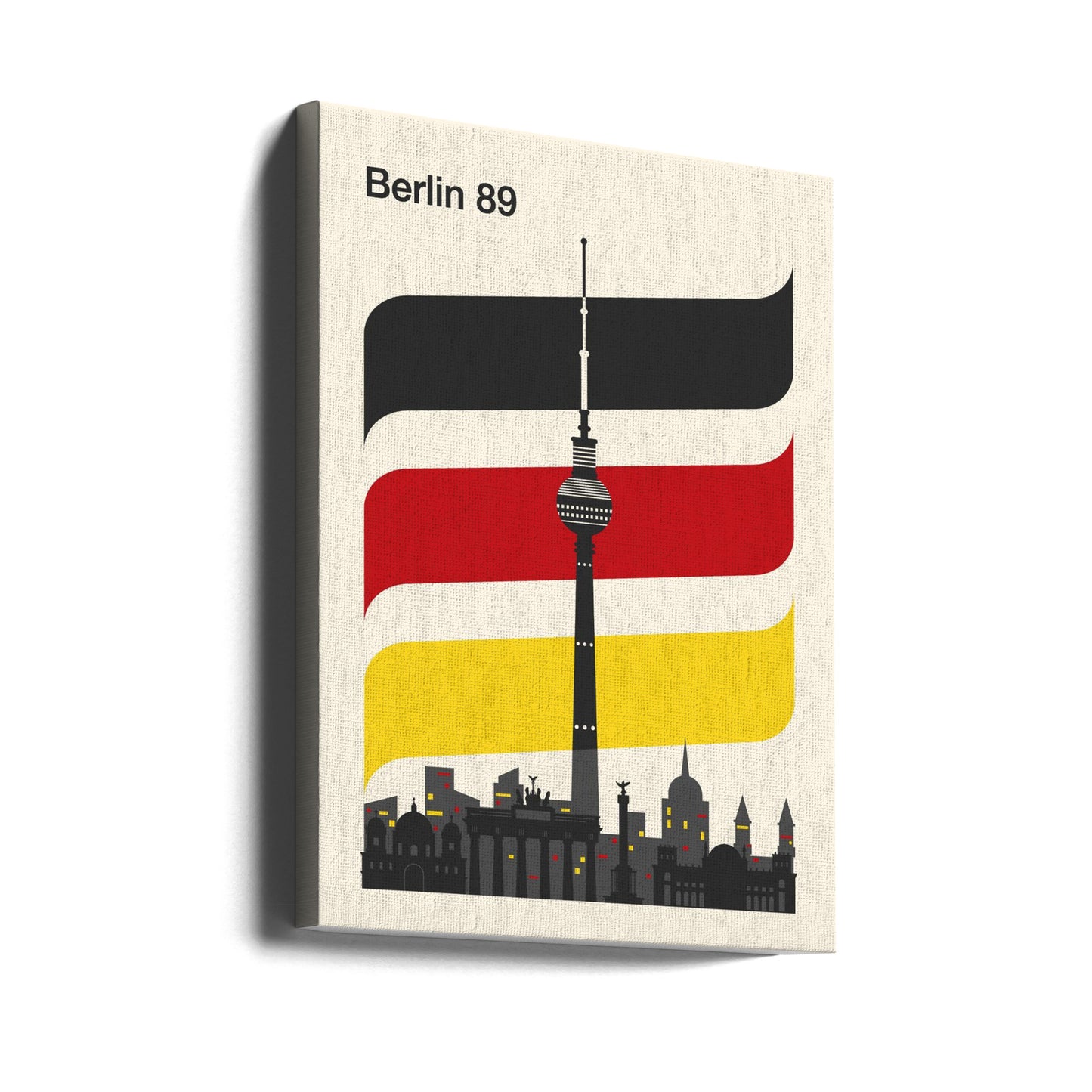 Impresión de viaje retro de Berlín | Impresiones en Lienzo