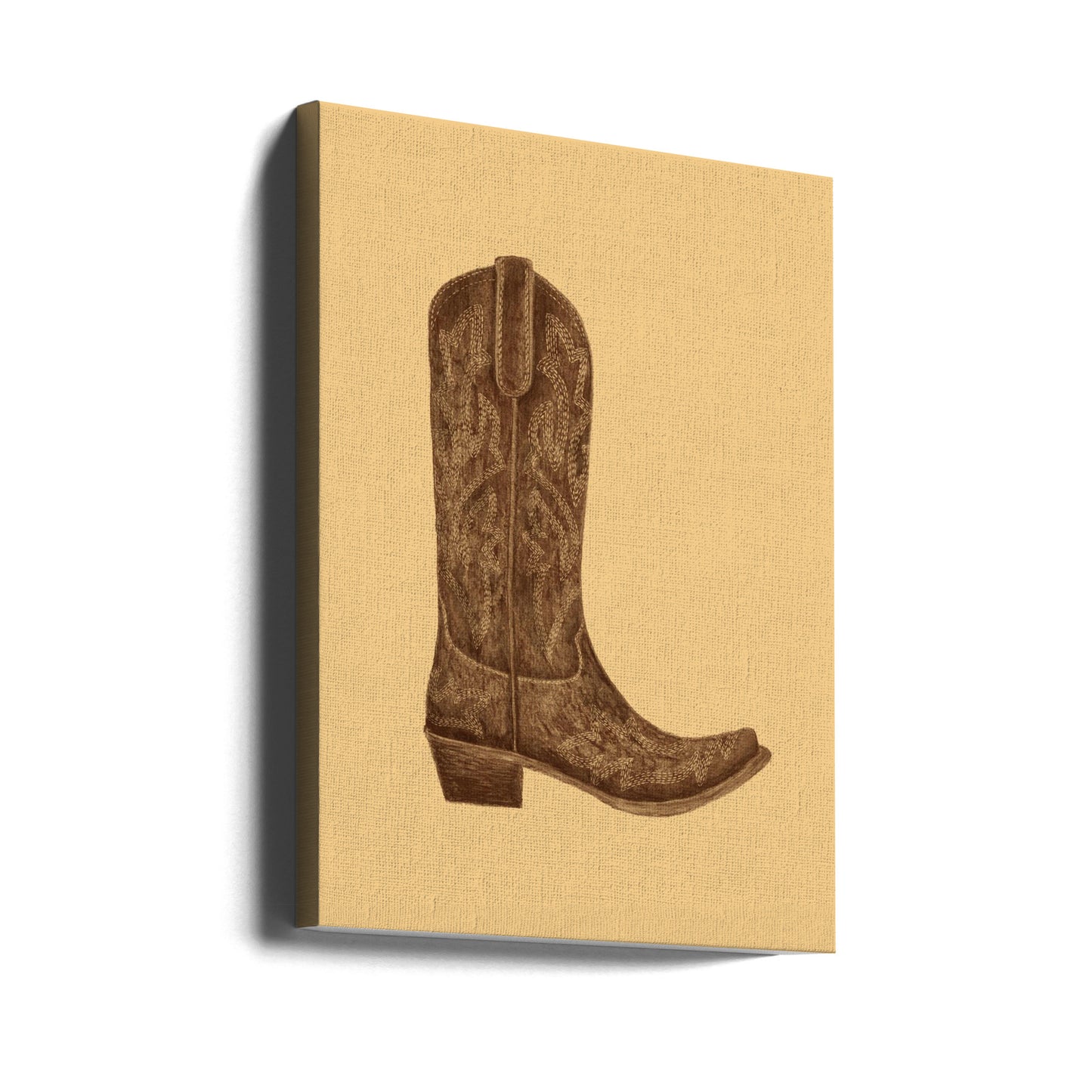 Brauner Cowgirlstiefel | Leinwand-Bilder