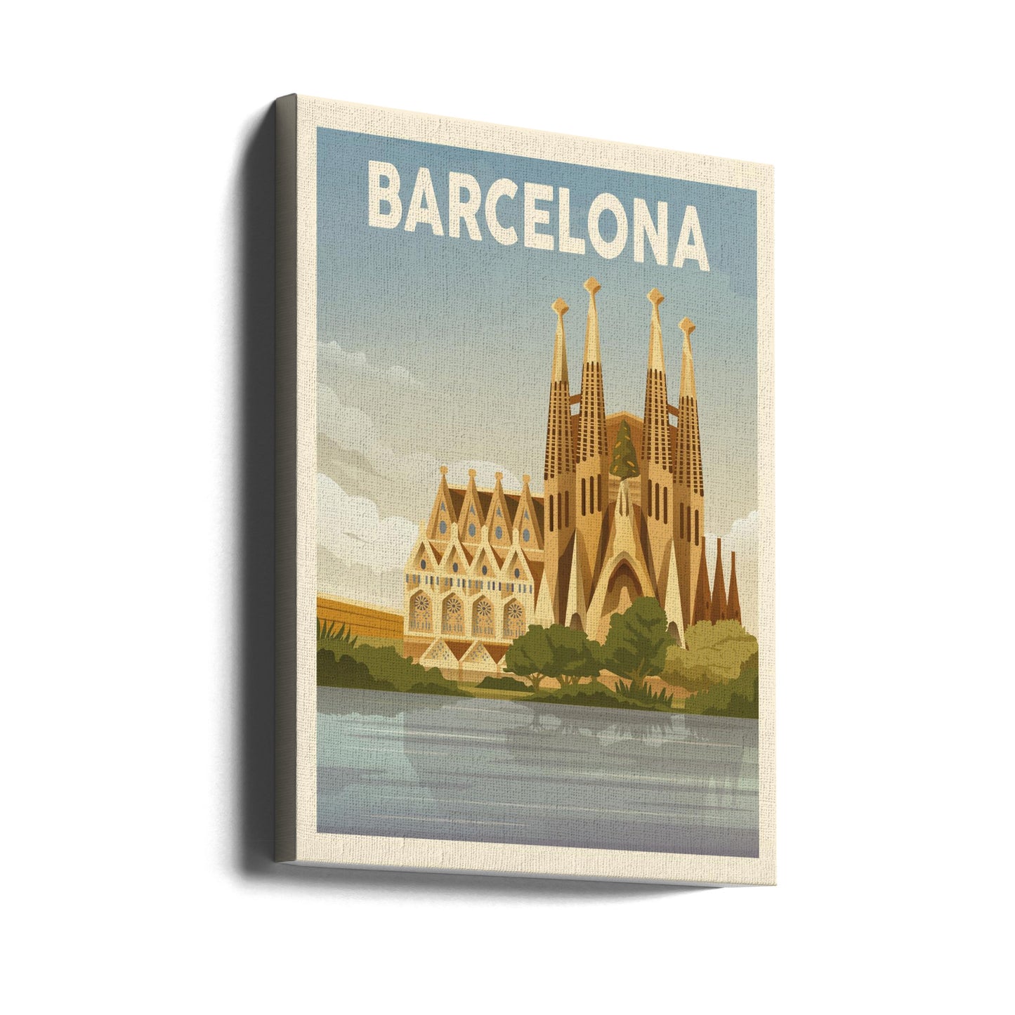Impresión de viaje de Barcelona | Impresiones en Lienzo