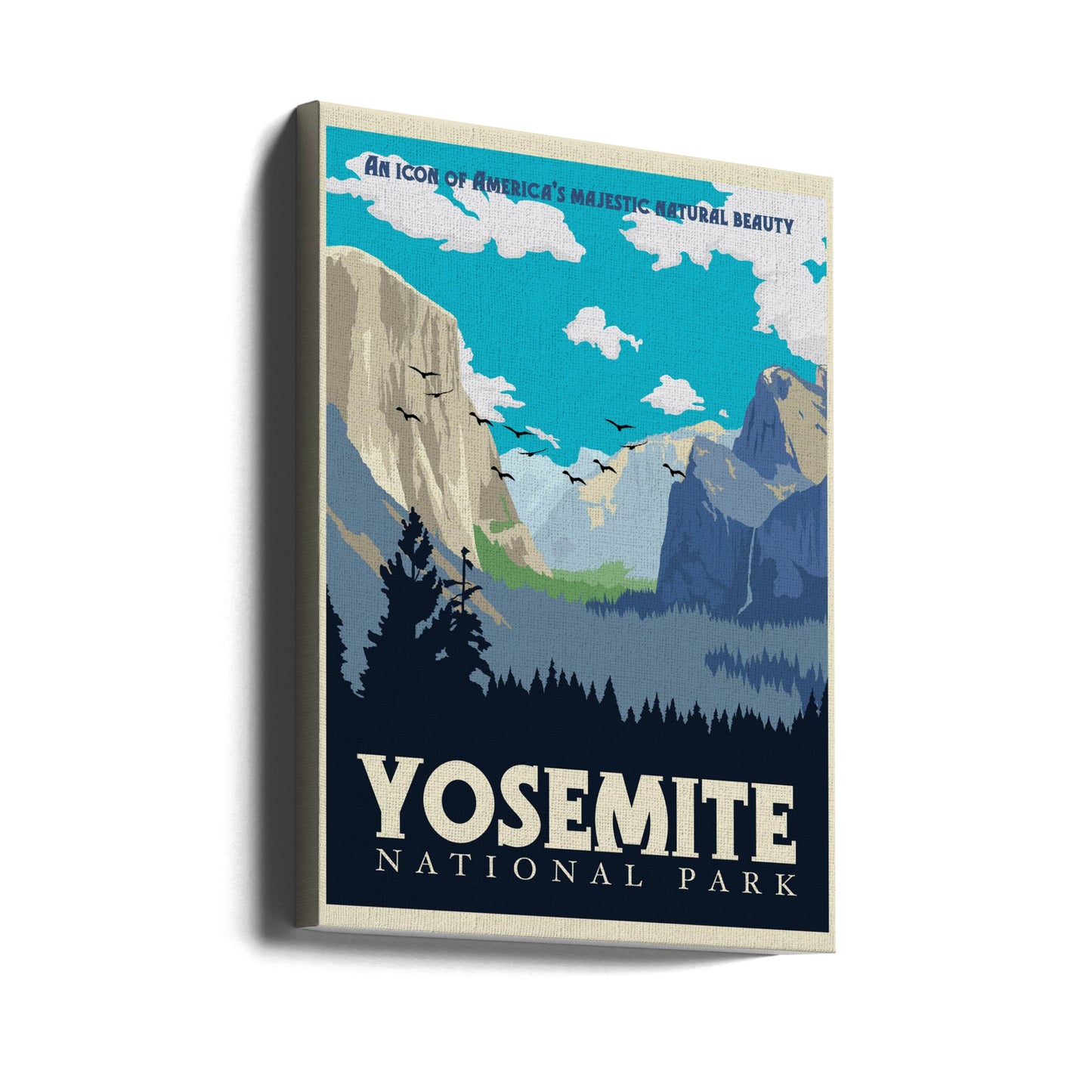 Park Narodowy Yosemite – wydruk podróżny | Wydruki na łótnie