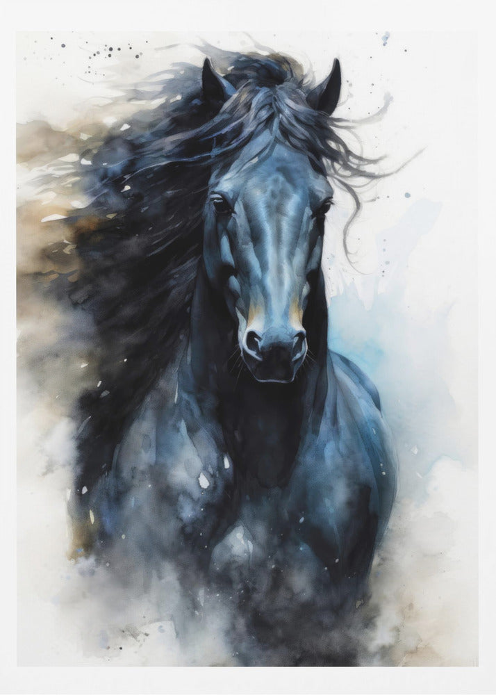 Cheval aquarelle (3) | Affiche