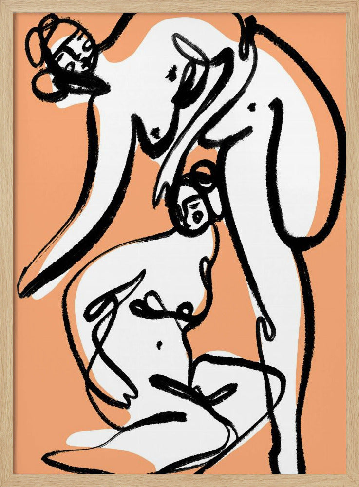 De kvinnliga dansarna (Peach) | Poster