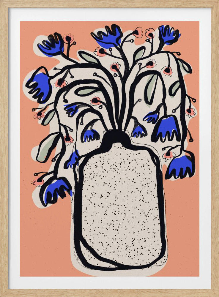 Schöner Blumenstrauß (Pfirsich) | Poster