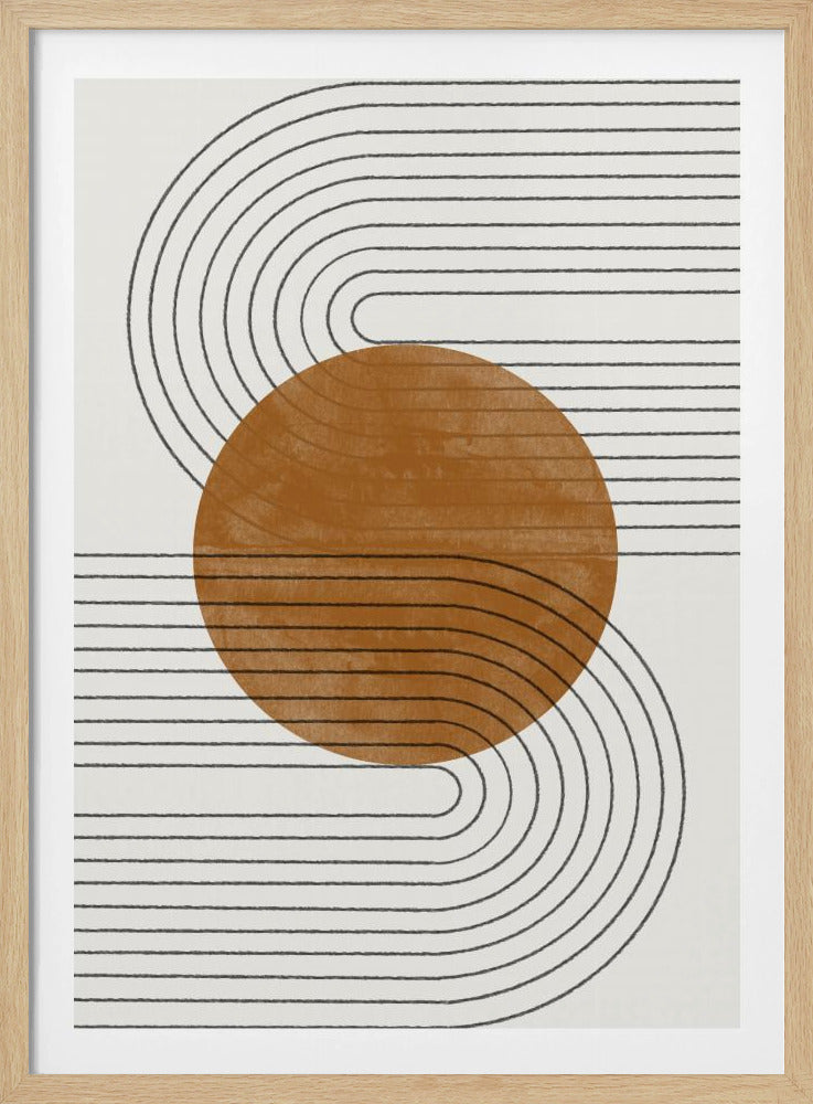 Equilibrio Beige y Marrón No.3 | Posters - Impresiones de Arte