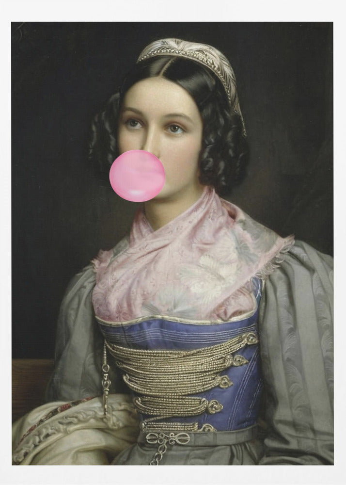 Portrait de chewing-gum | Affiche