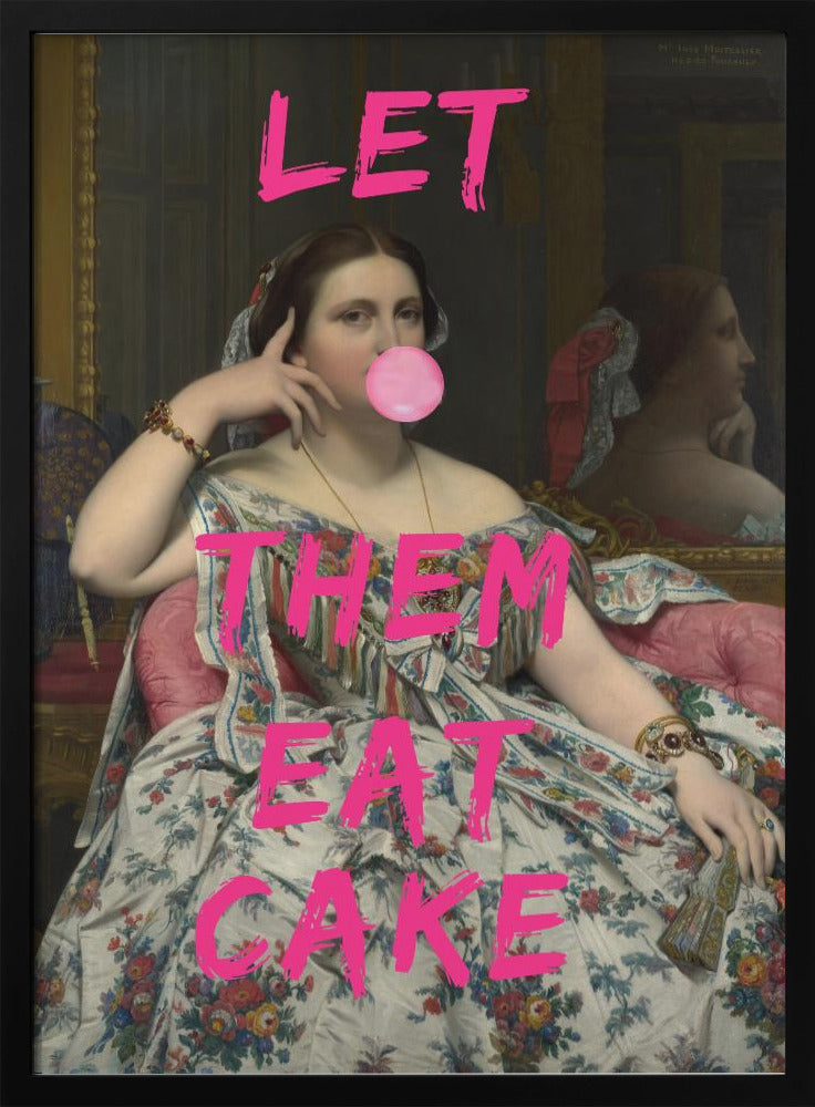 Let Them Eat Cake, Bubble Gum Vintage Portrait | Poster