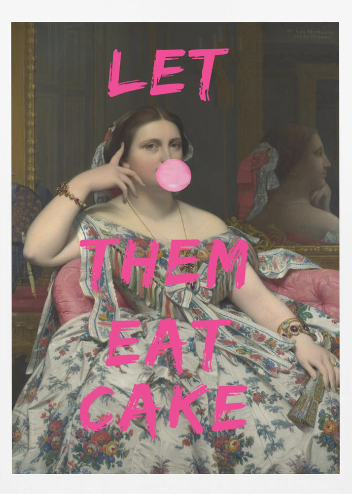 Qu'ils mangent de la brioche, portrait vintage de chewing-gum | Affiches