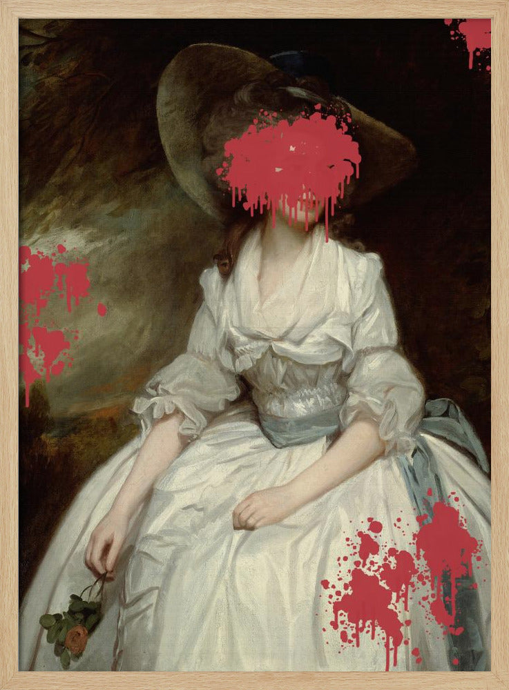 Renaissance Red Splash - Altered Art | Poster