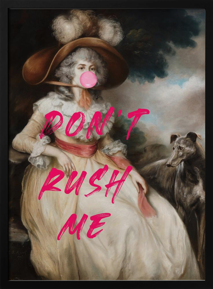 Don't Ruch Me / Altered Bubble Gum Collage | Poster