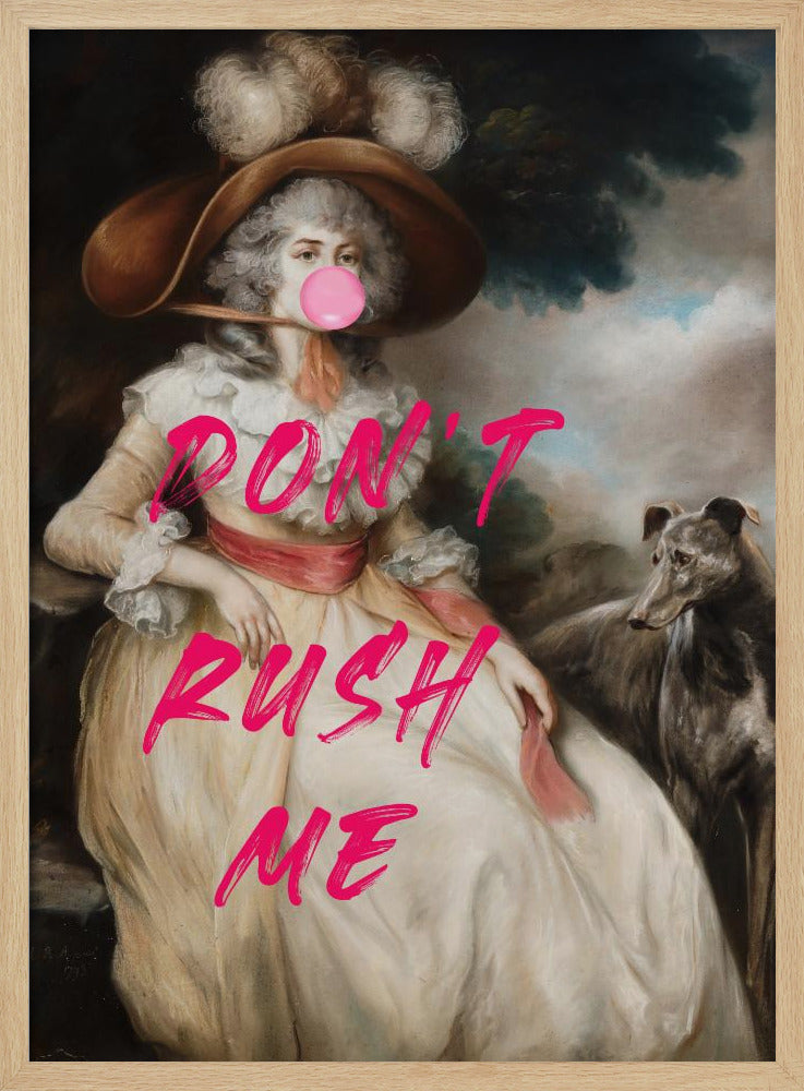 Don't Ruch Me / Altered Bubble Gum Collage | Poster