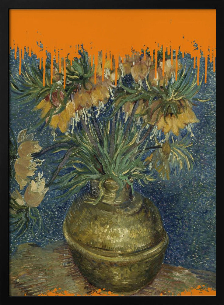 Kollage av solrosor och stänket Van Gogh | Poster