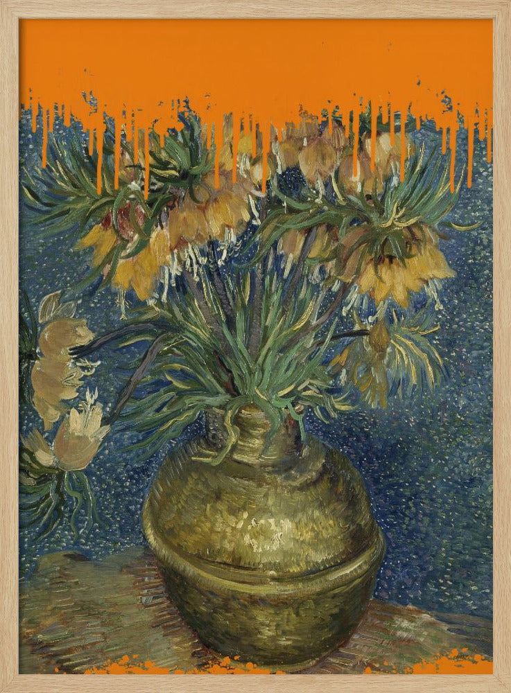 Kollage av solrosor och stänket Van Gogh | Poster
