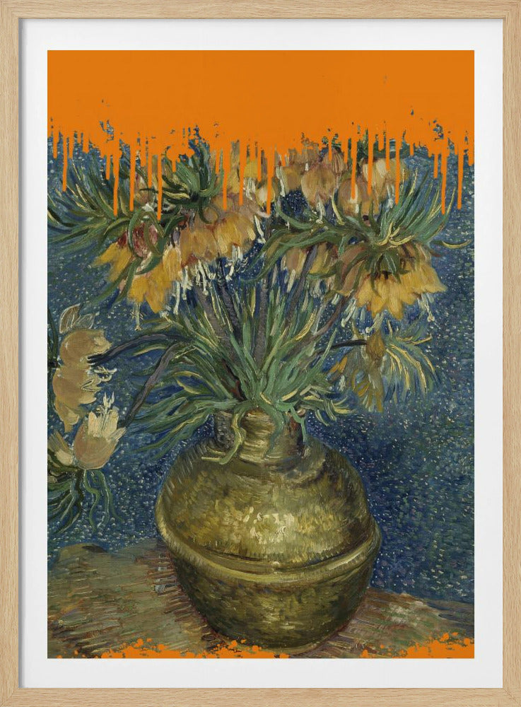 Kollage av solrosor och stänket Van Gogh | Poster