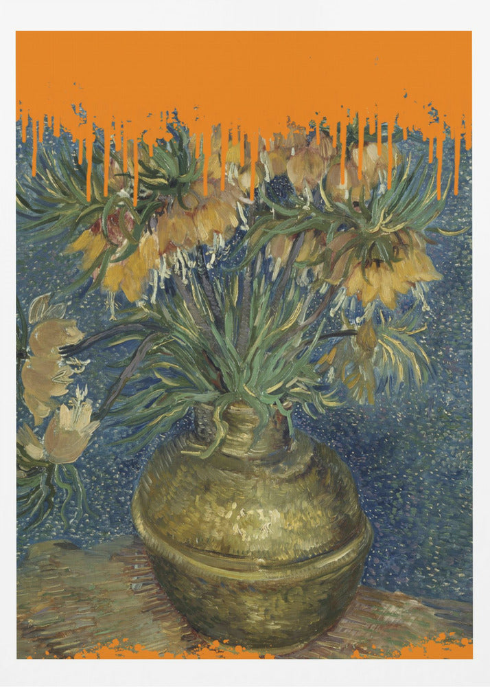 Kollage av solrosor och stänket Van Gogh | Poster