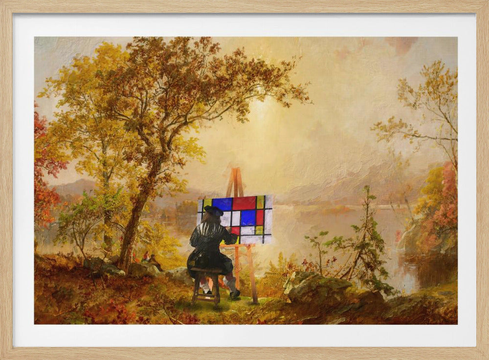 Paysage cubiste | Affiche