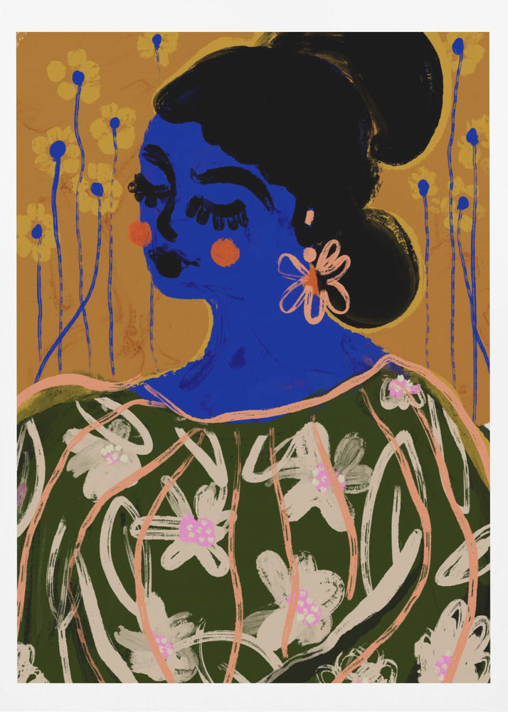 La Femme bleue | Affiche