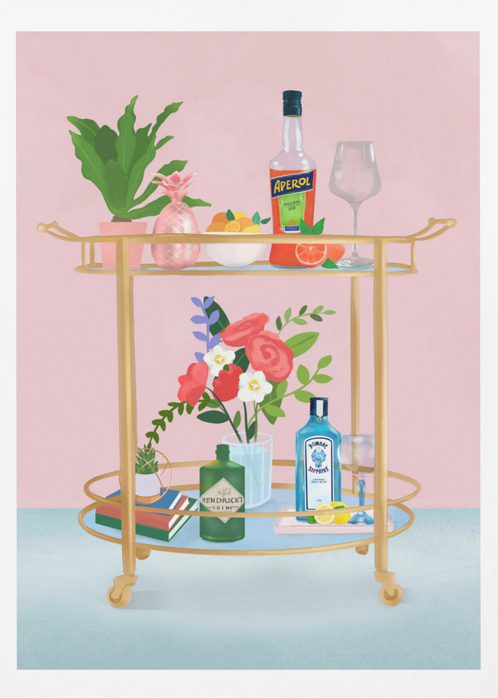 Chariot de bar | Affiche