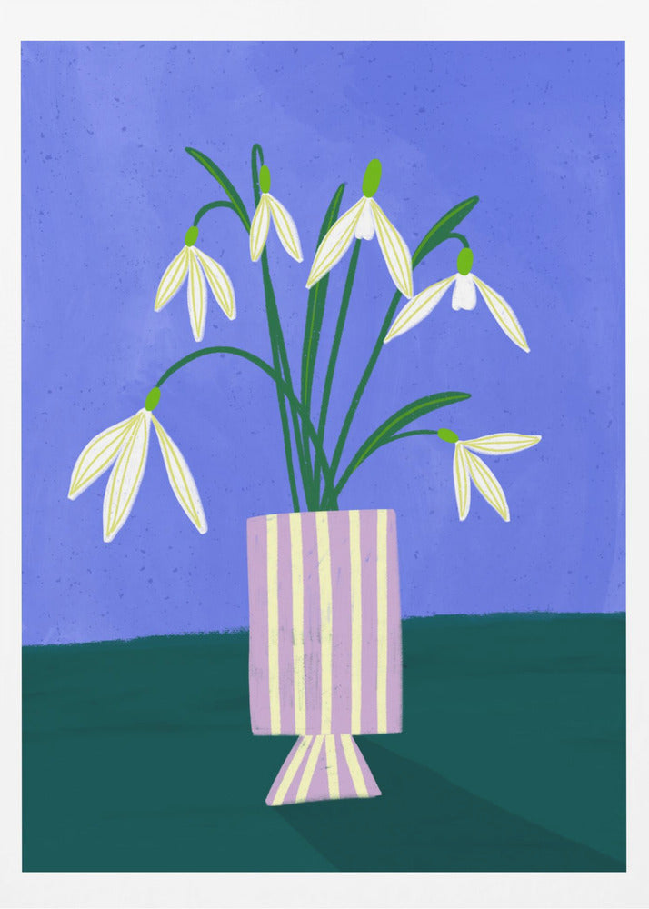 Perce-neige à rayures | Affiche