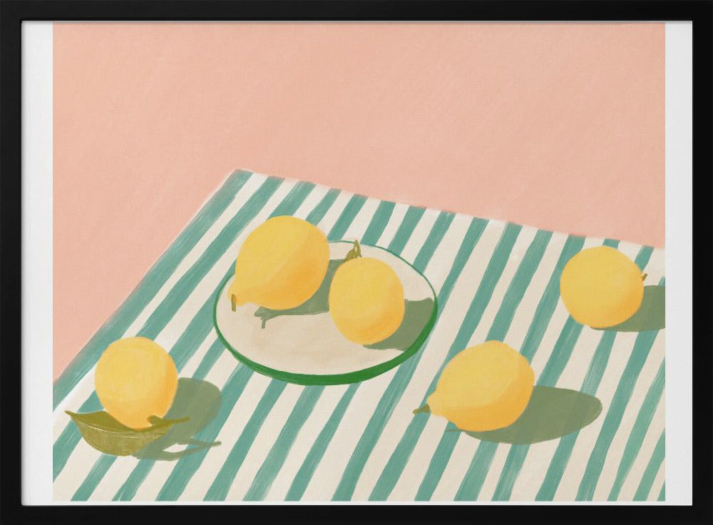 Citroner och ränder | Poster