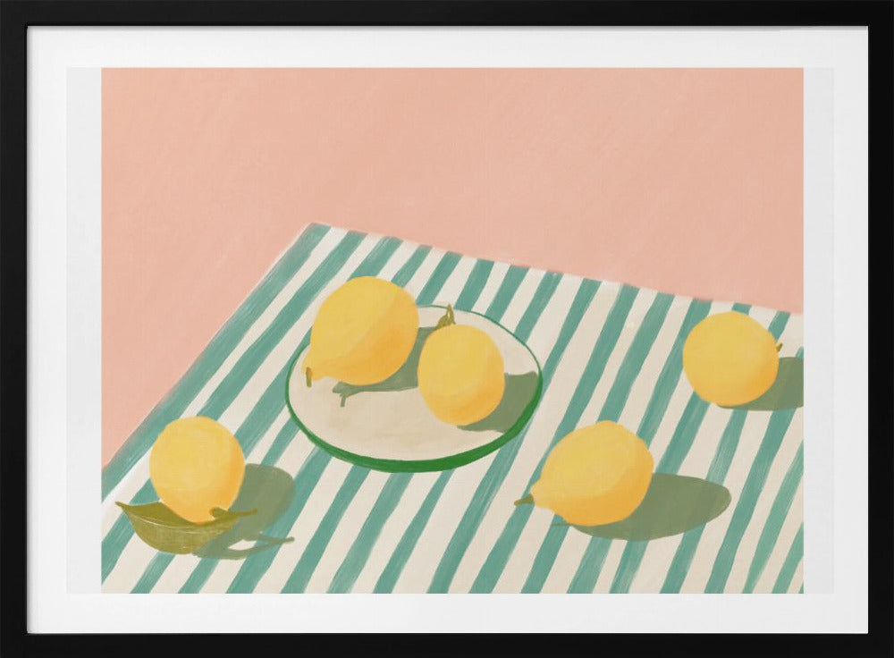 Citroner och ränder | Poster