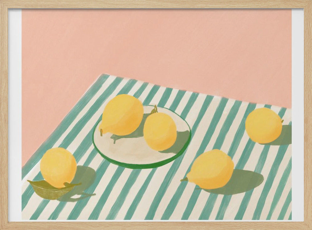 Citroner och ränder | Poster