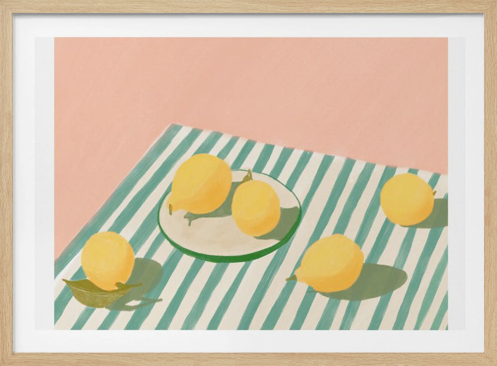 Citroner och ränder | Poster