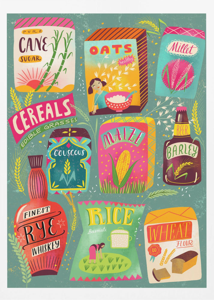 Colorful Cereal Chart | Poster