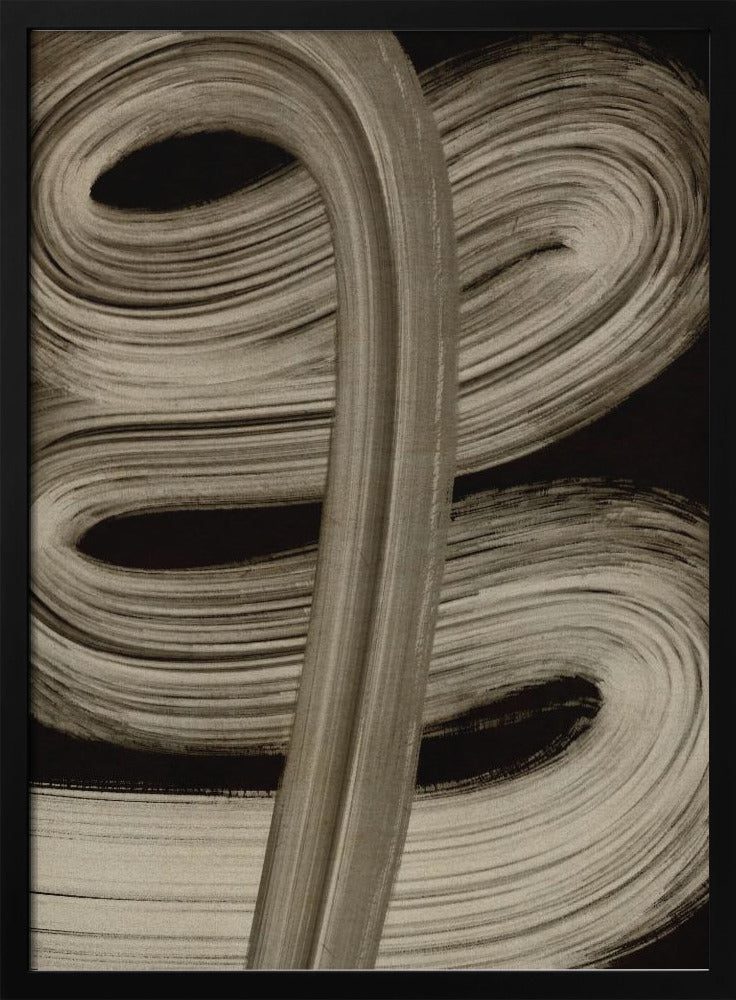 Beige strokes no 4 | Poster