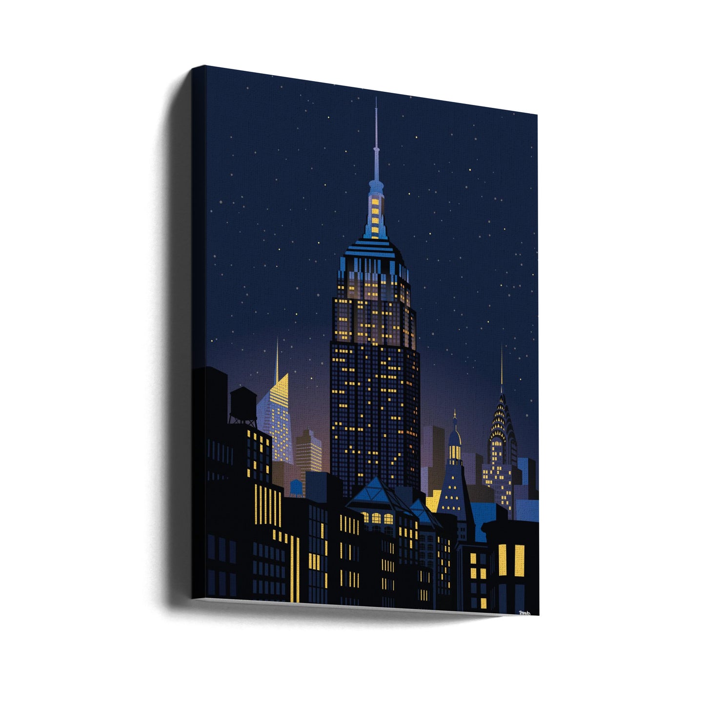 New York Manhattan di notte | Stampe su Tela