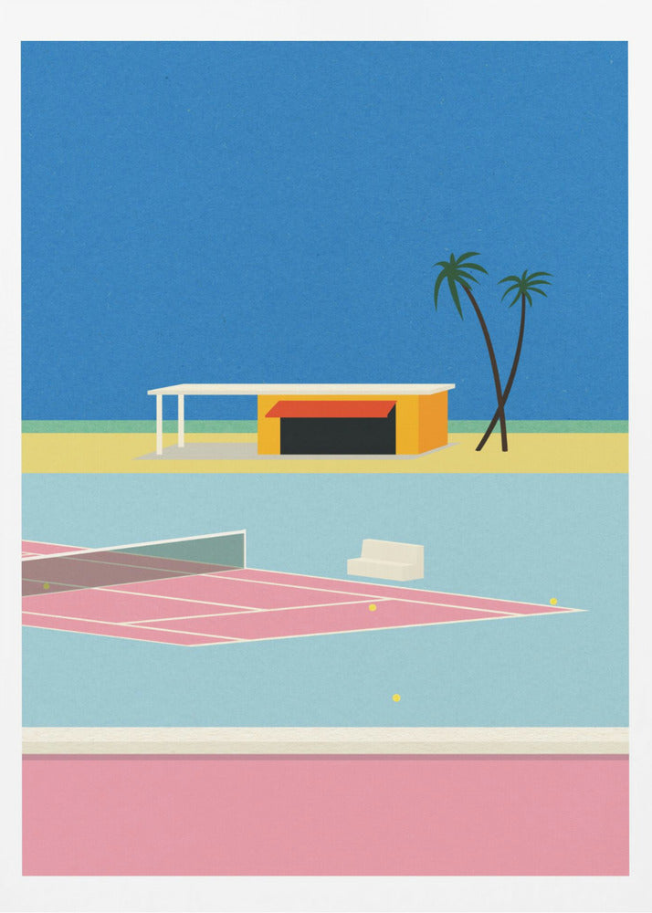 Tennis By the Beach | Poster