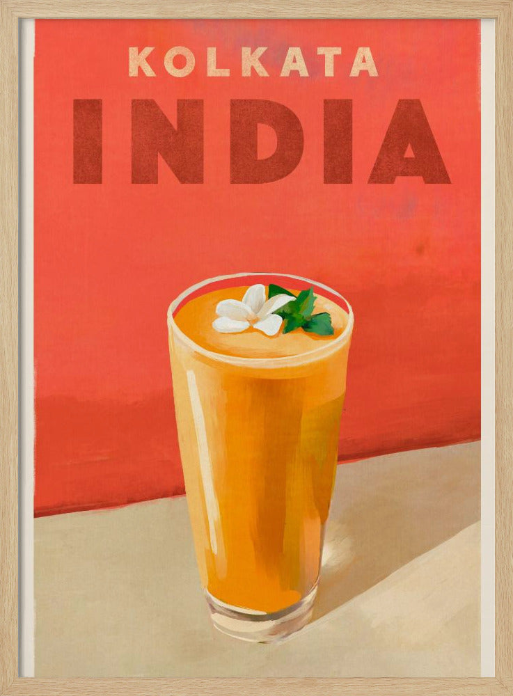 Travel Poster Cocktail Kolkata India | Poster