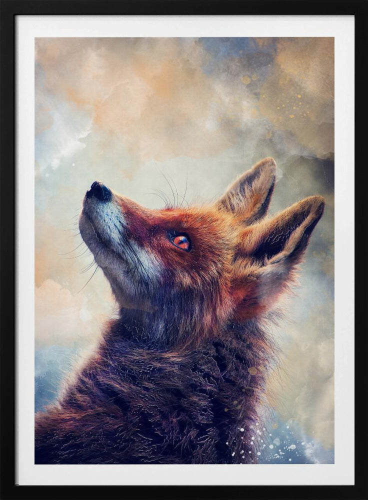 Animal Fox Watercolor Animal Art | Poster