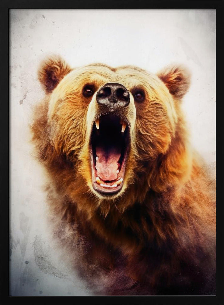 Bear Brown Watercolor Animal Art | Poster