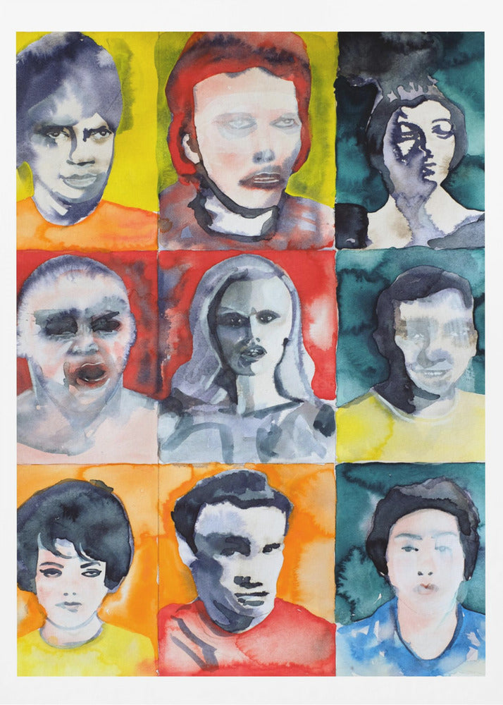 Grille de portraits n° 2 | Affiche