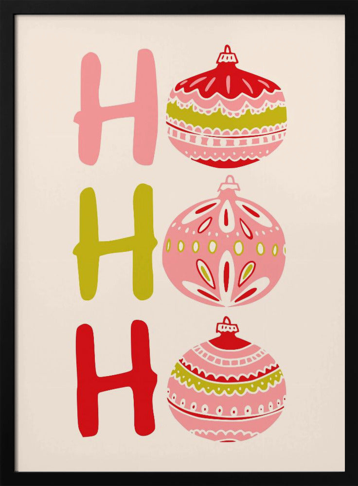 HoHoHo Cheerful little Christmas Illustration | Poster